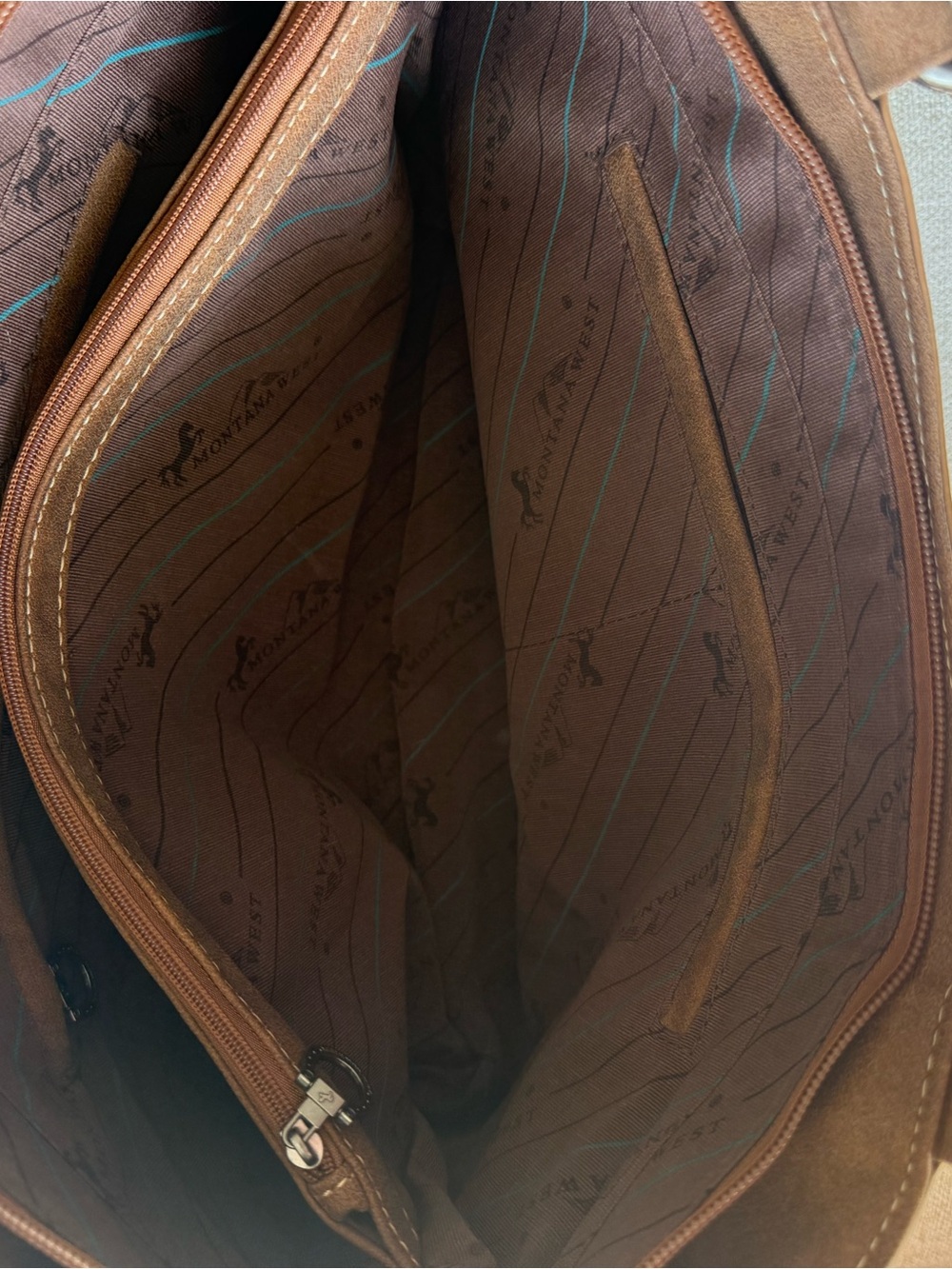 NEW with tags- Montana West Fringe Collection Concealed Carry Tote - Tan - Picture 5 of 11